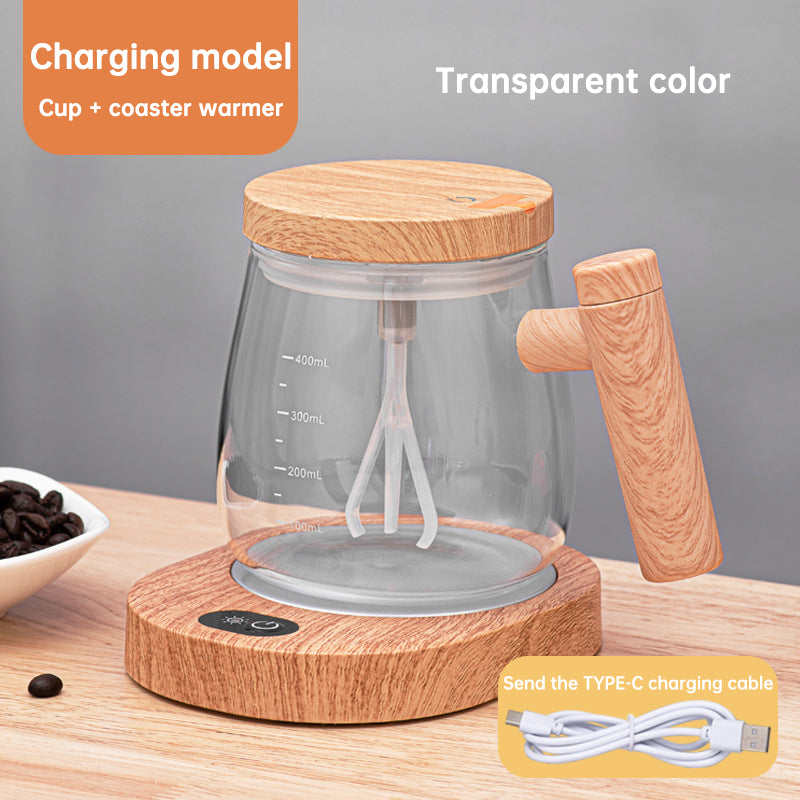 400 mL Self-Stirring Glass Mug