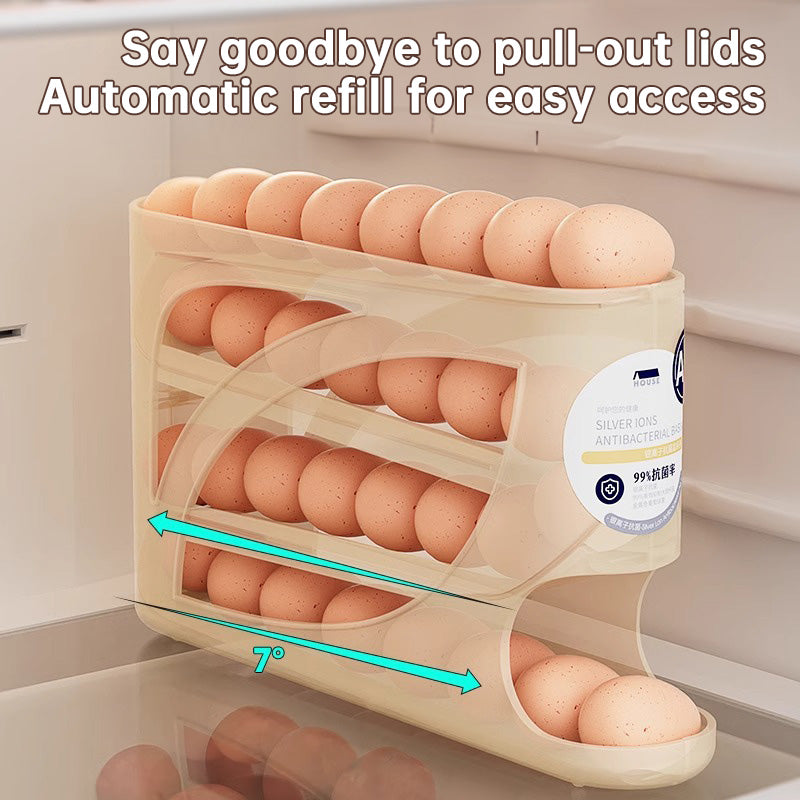 Slim 30-Egg Rolling Refrigerator Dispenser