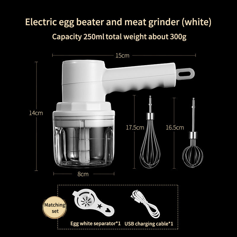 2-in-1 Cordless Mini Food Chopper & Whisk