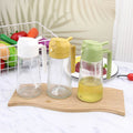 2-in-1 Glass Oil Sprayer & Pour Dispenser