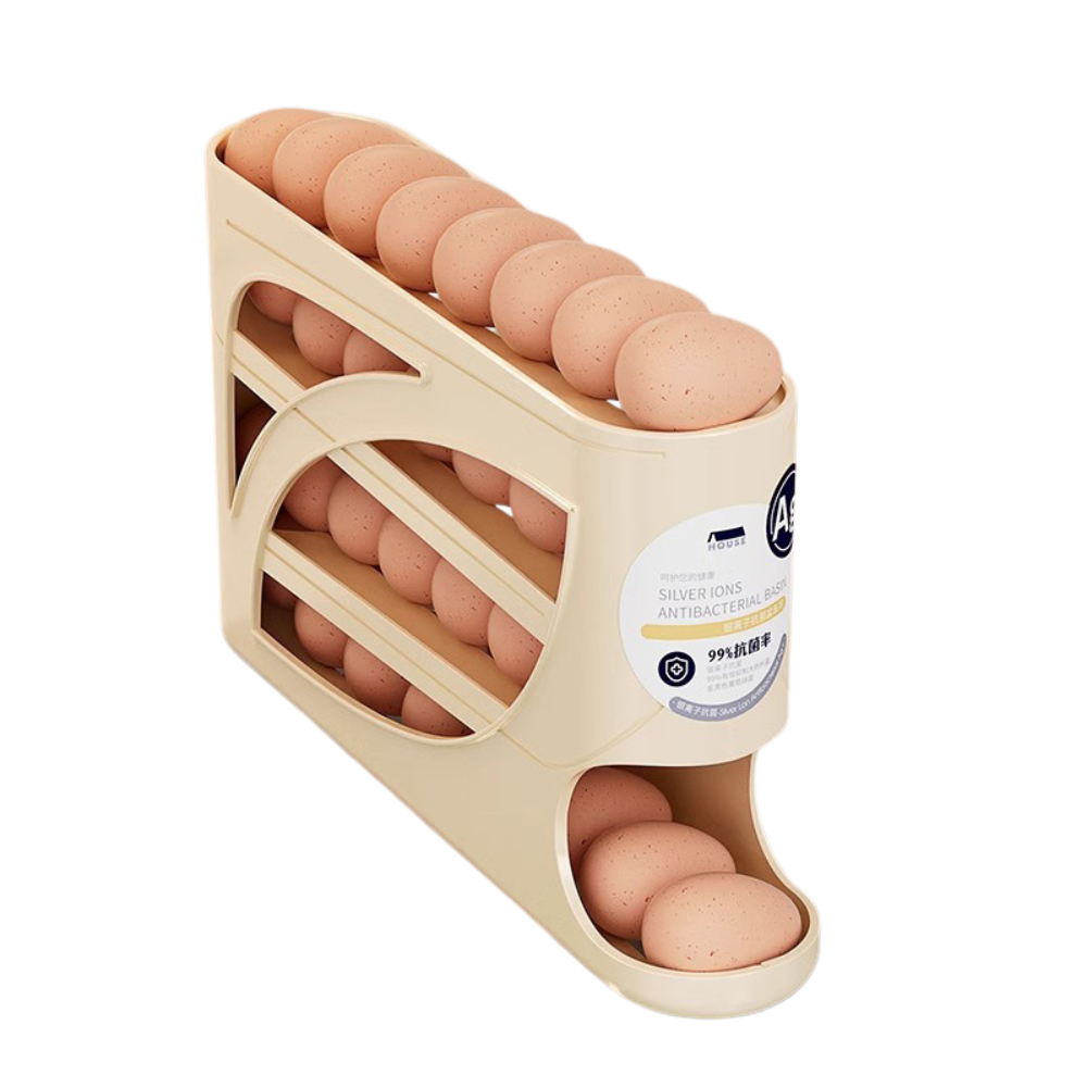 Slim 30-Egg Rolling Refrigerator Dispenser
