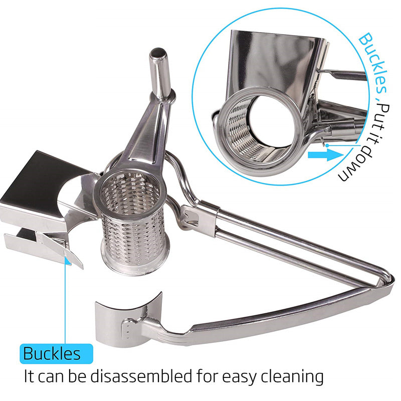 Handheld Stainless Steel Rotary Grater