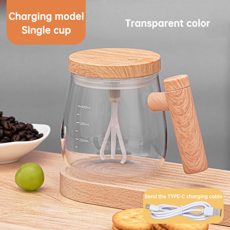 400 mL Self-Stirring Glass Mug