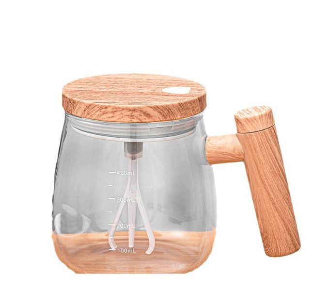 400 mL Self-Stirring Glass Mug