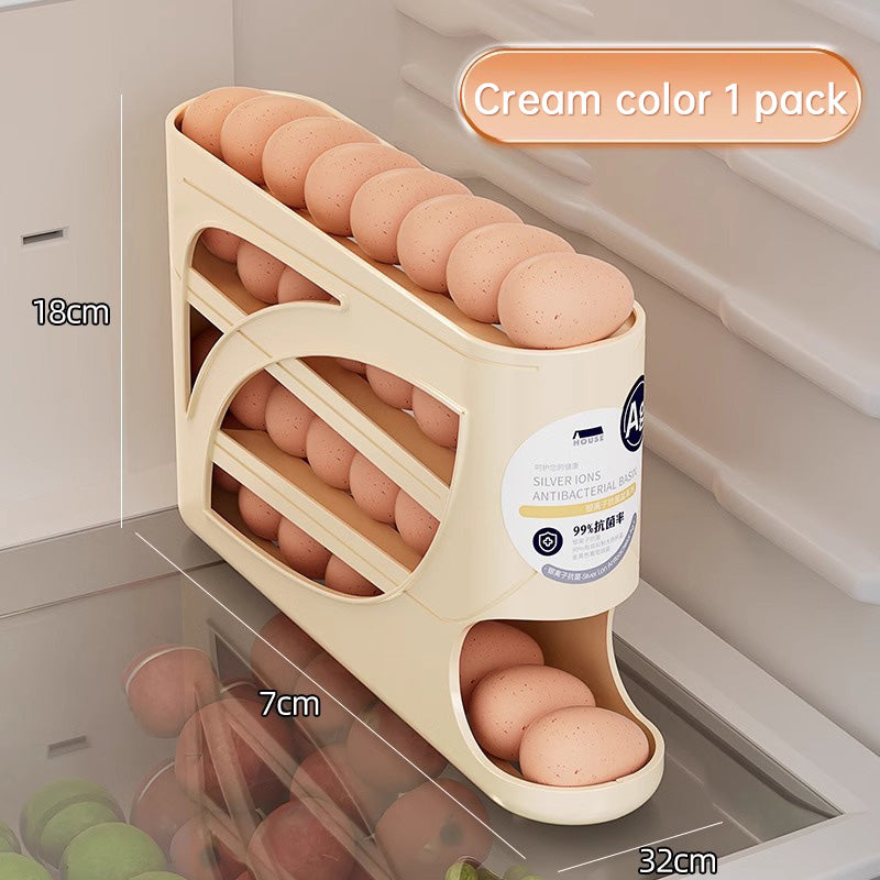 Slim 30-Egg Rolling Refrigerator Dispenser