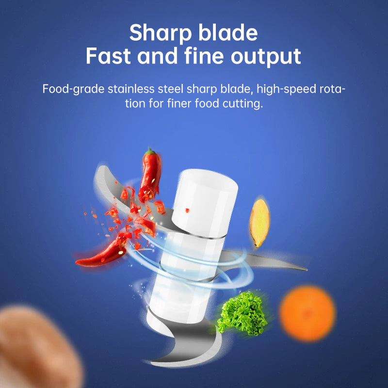 USB Rechargeable Mini Food Chopper