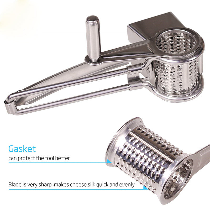 Handheld Stainless Steel Rotary Grater