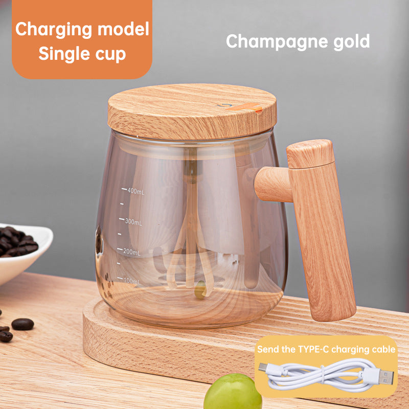 400 mL Self-Stirring Glass Mug