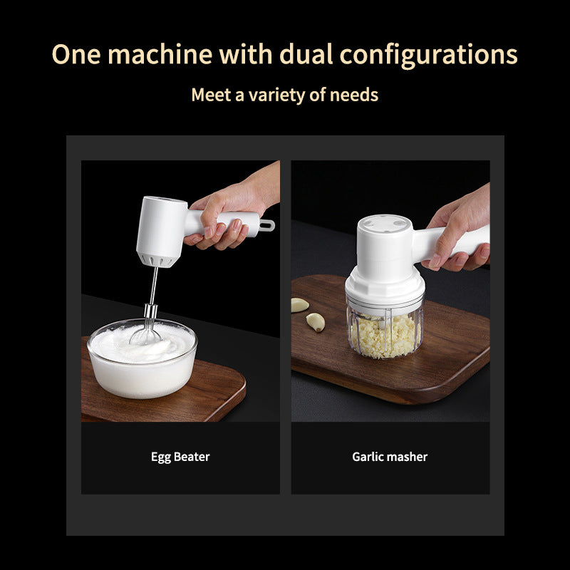 2-in-1 Cordless Mini Food Chopper & Whisk