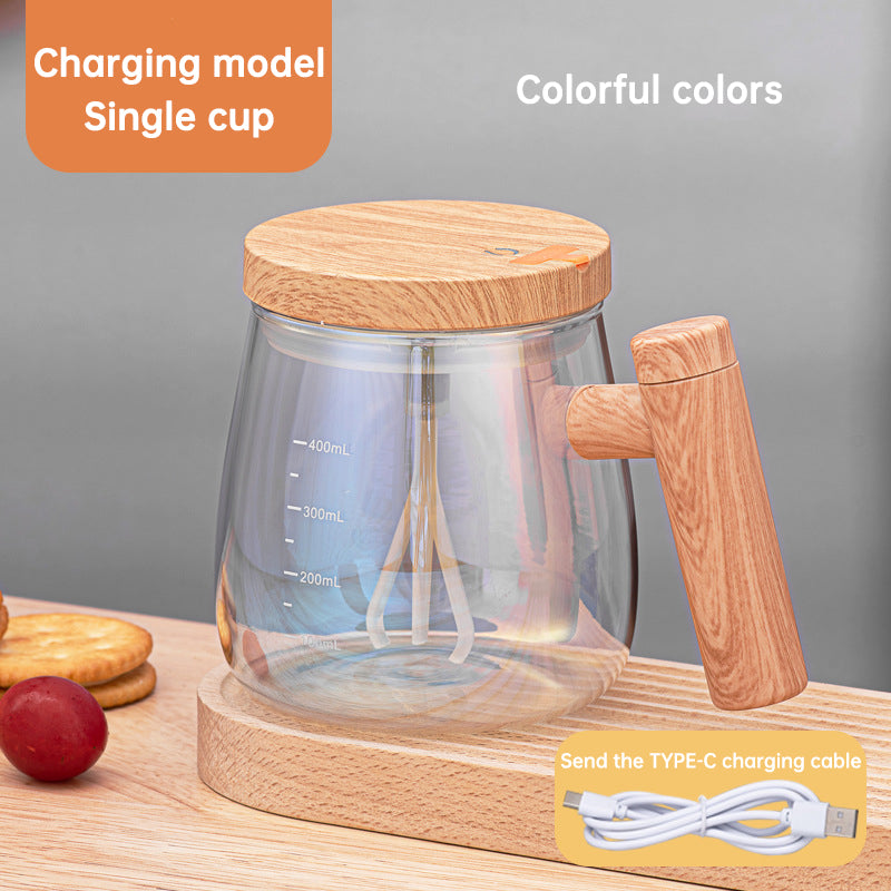 400 mL Self-Stirring Glass Mug