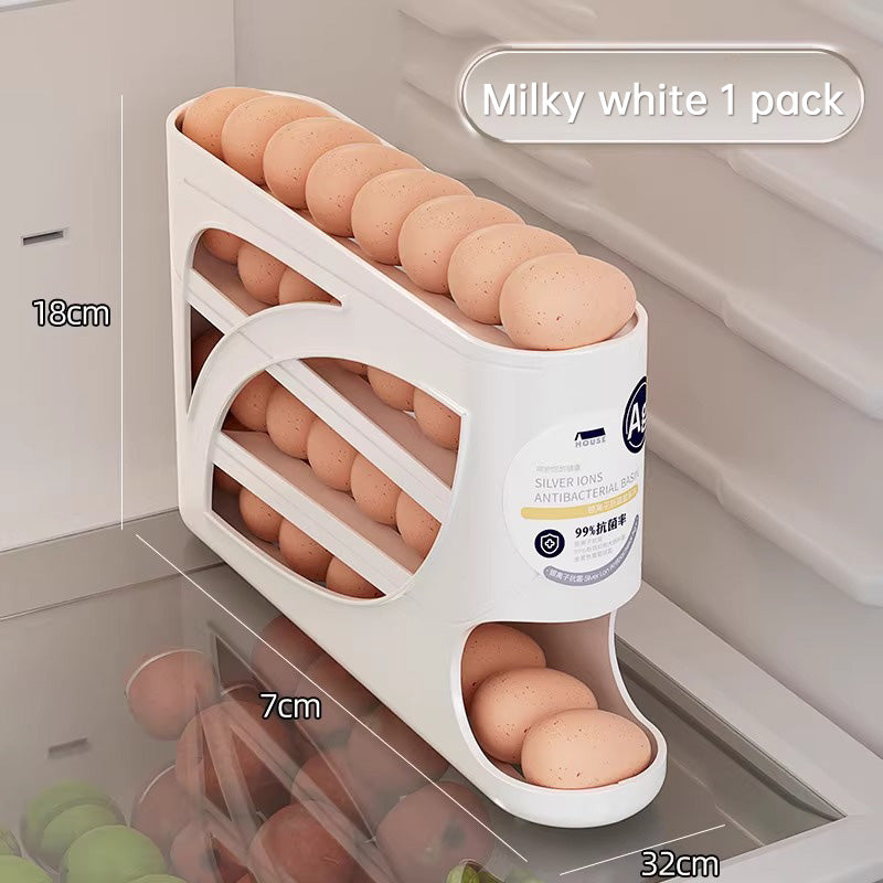 Slim 30-Egg Rolling Refrigerator Dispenser